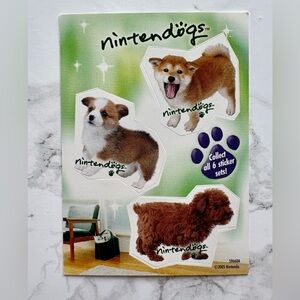 Shiba Inu/Corgi/Toy Poodle 2005 Nintendogs Stickers RARE trading card